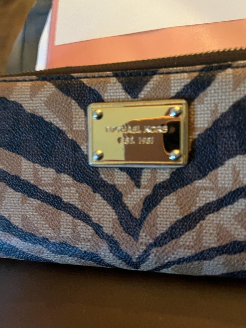 Michael Kors animal print wallet
